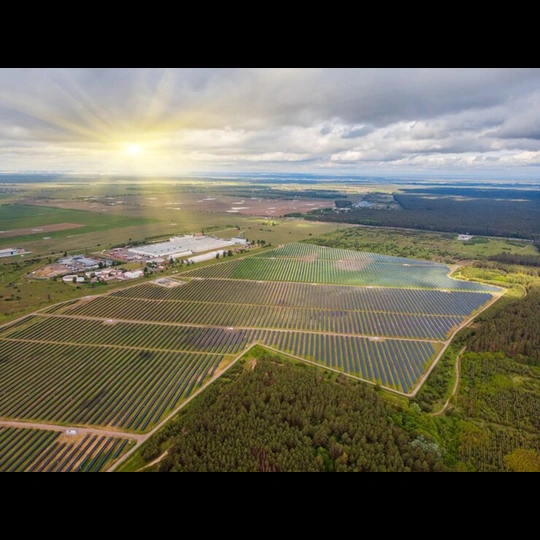 Solar ground mount power plant installed for the large scale industries