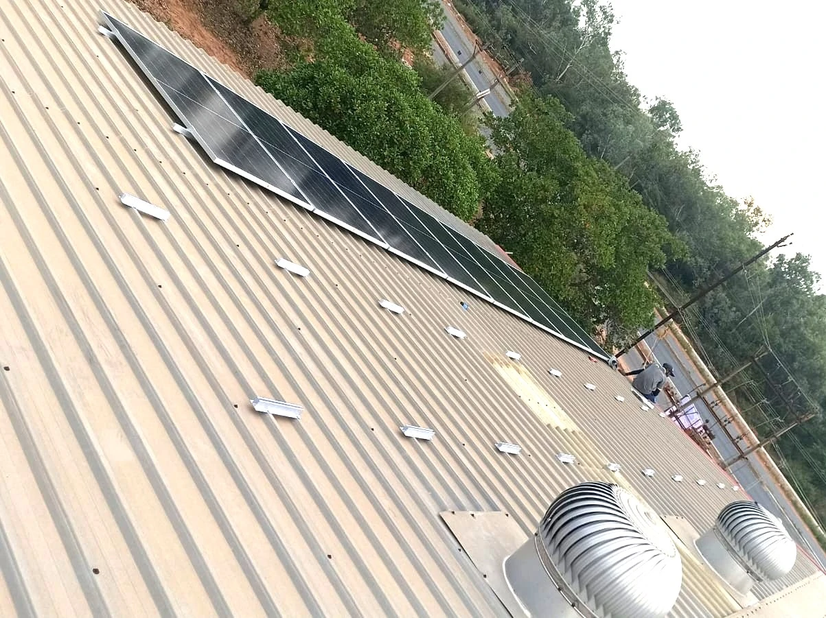 Solar rooftop plant