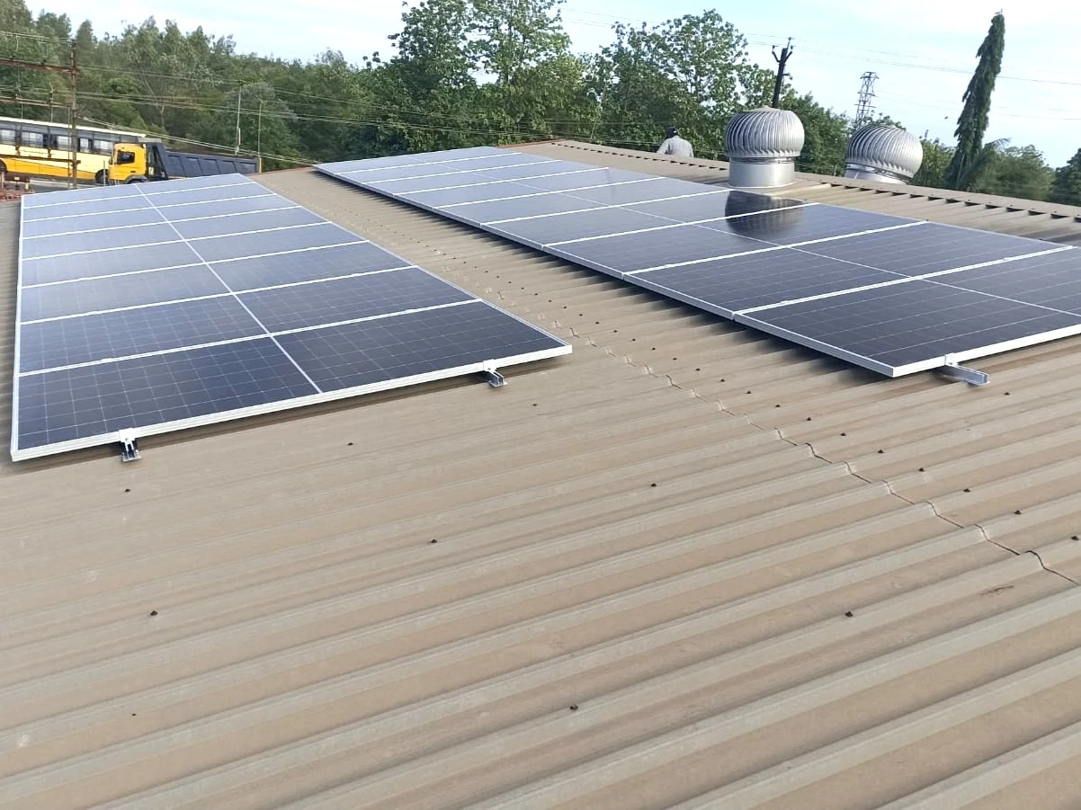 Solar rooftop plant for industries